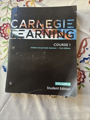 Math Textbook Carnegie Learning For Middle Schoolers Vol 2, Great Condition