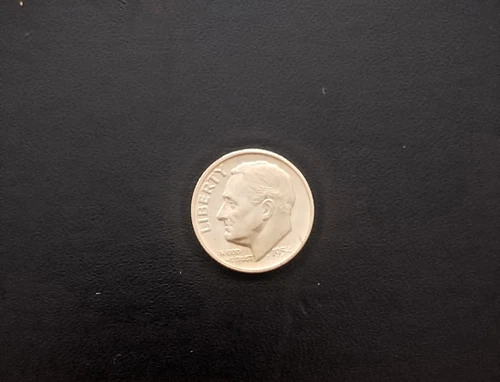 1954 P Dimes Unc Uncirculated. Wrapped In Foil by Original Owner. BU & Shiny.