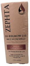 Zephta H-Regrow 2.0 Rice Nutri Spray 1.7 oz Biotin & Caffeine Infused Sealed NEW