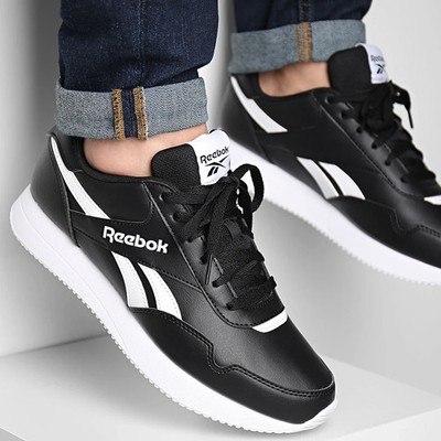 Reebok Runner Style Turnschuhe Lite schwarz & weiß UK Größe 9 klassisch neu im Karton RJLBWM