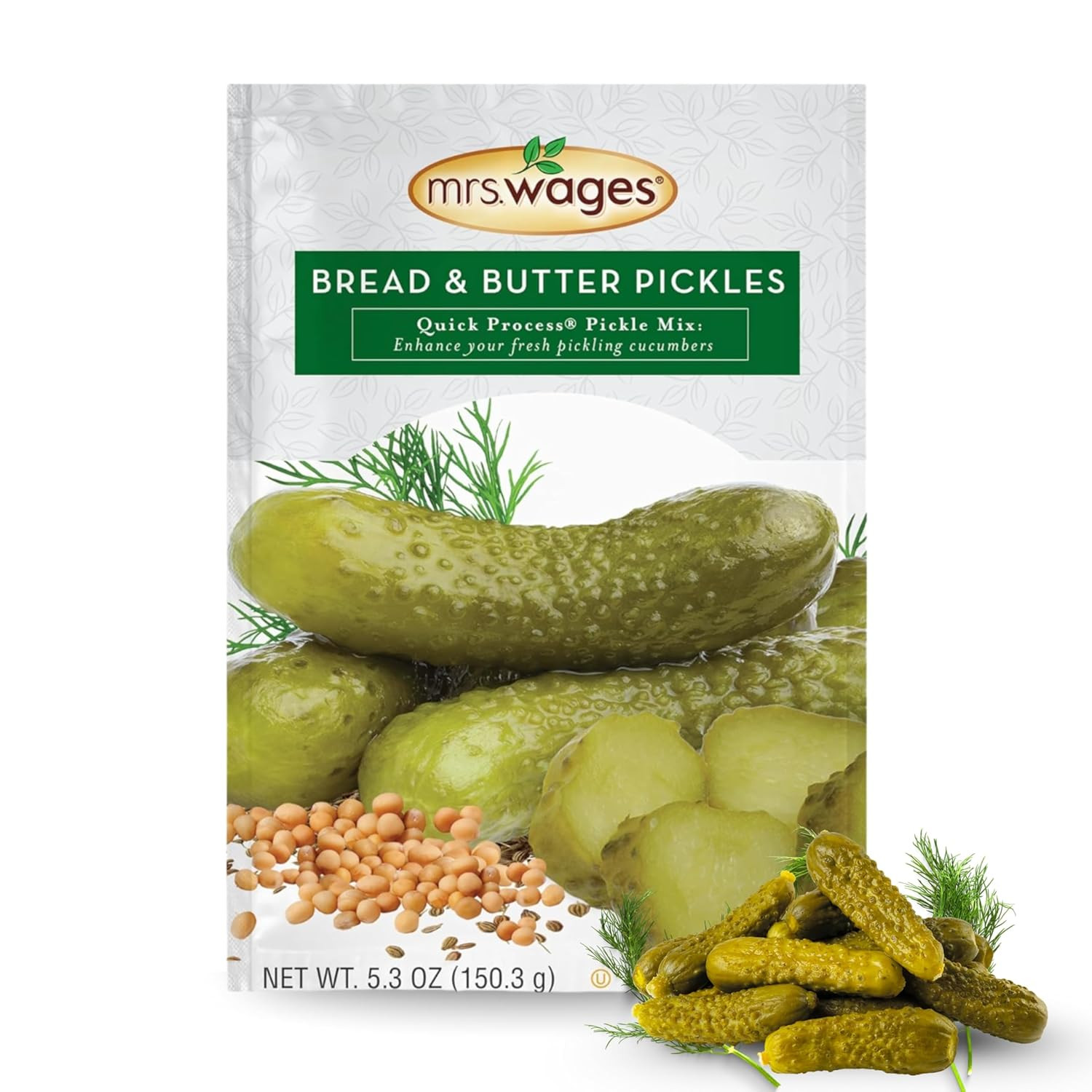 Bread and Butter Pickles Quick Process Mix, Quick and Easy, Simple-To-Use Pickle