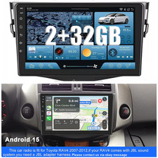 2G 32G For Toyota RAV4 2007-2012 Apple Carplay 9" Android15 Car Stereo Radio GPS