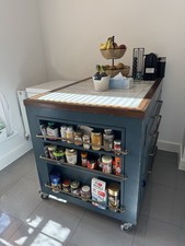 Bespoke Solid Wood Movable Kitchen Island