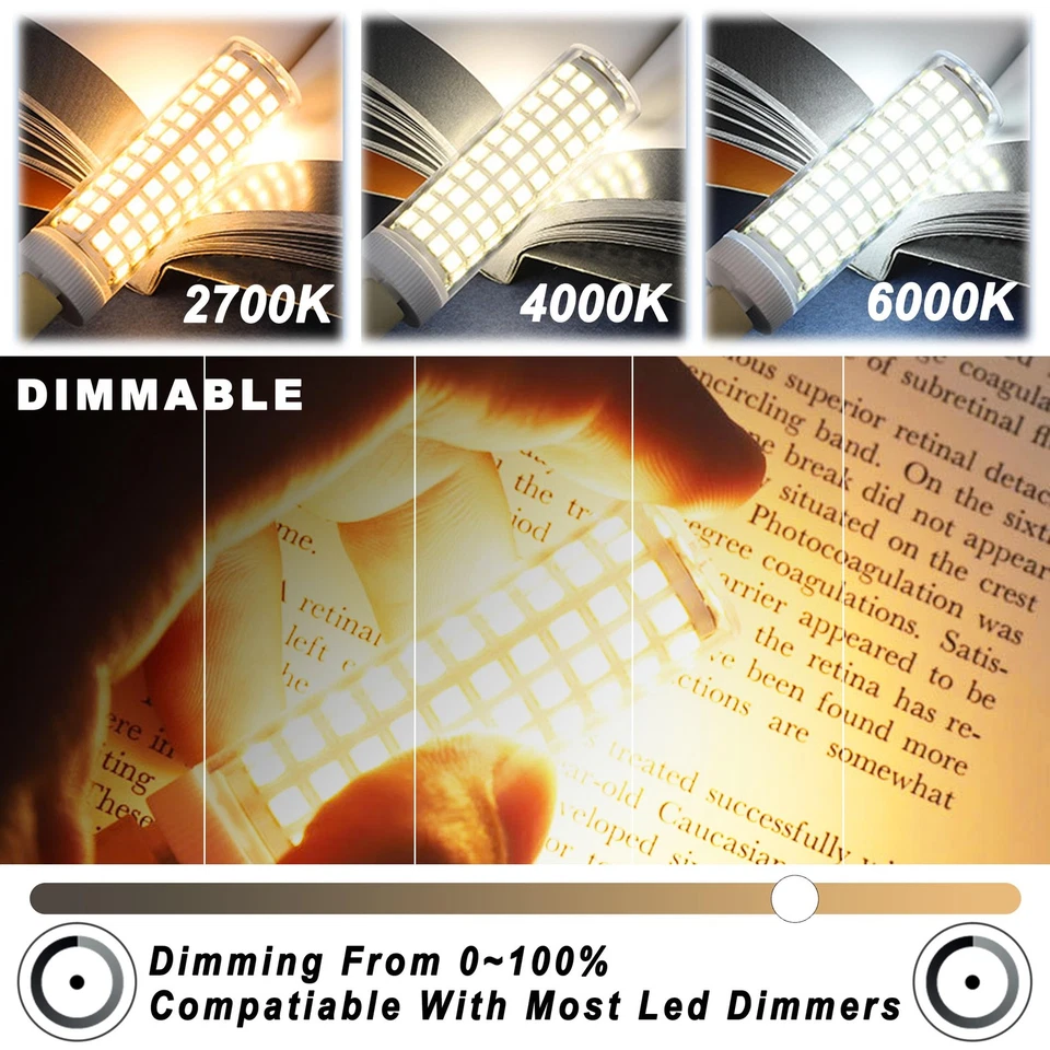 Dimmable E12 100 Watt Equivalent LED Candelabra Bulbs C7,2700K Warm White,100... - Image 2 of 4