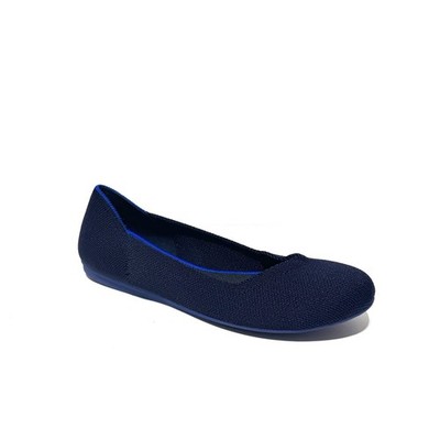 Rothys The Flat Round Toe Navy Solid Size 10 M