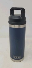 YETI 26 oz Rambler Chug Cap Stainless Steel Insulated Water Bottle Blue Branded