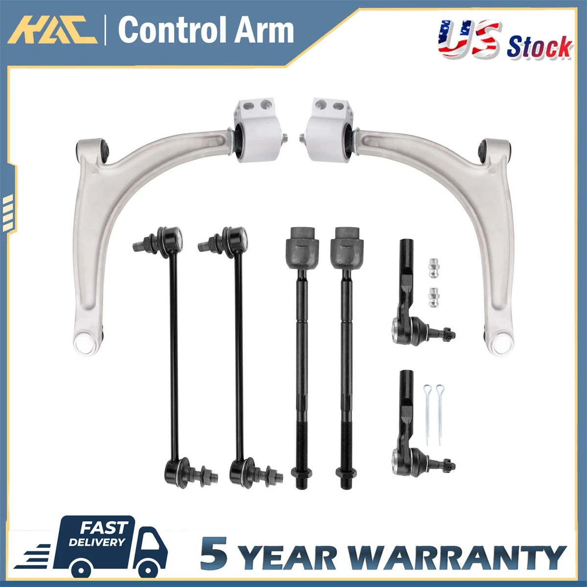 2 X Braccio di Controllo Inferiore Anteriore per Mazda 6 Gy Gg 2002