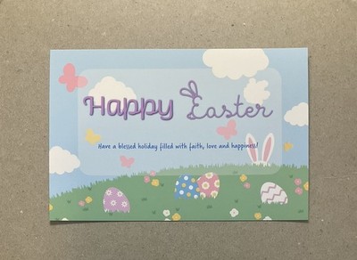 New postcard 4x6 Happy Easter