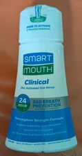 SmartMouth Clinical Zinc Activated Oral Rinse 25H Prevention Exp 9/26 New mf