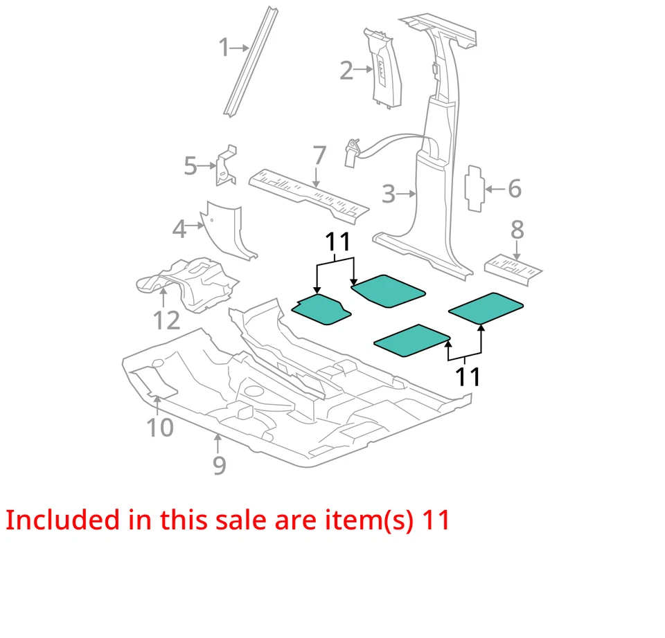 CHRYSLER FLOOR MAT KIT 5HS62XDHAD NEW OEM 5HS62XDHAD Foto 3 de 4