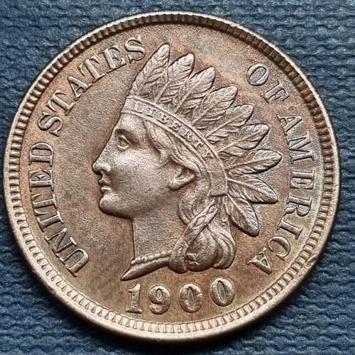 1900 Indian Head Cent 1c High Grade UNC UNCIRCULATED Toned #97085