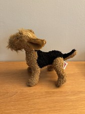 Ganz Webkinz Airedale Terrier Plush HM628 No Code Brown Black 11 Long