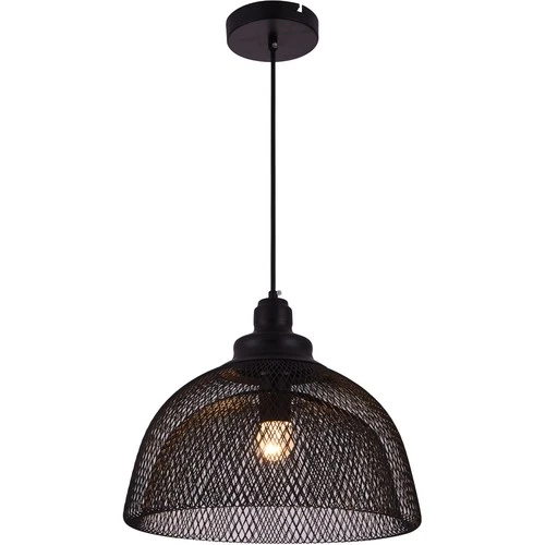 Living District LDPD2032 Warren 1 Light 13.5 inch Black Pendant Ceiling Light - Picture 1 of 2