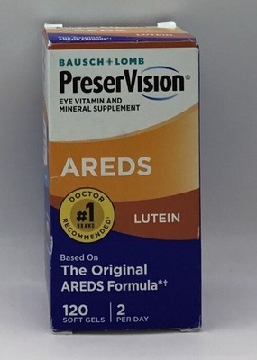 PreserVision AREDS Lutein Eye Vitamin & Mineral 120 Softgels Exp 12/26