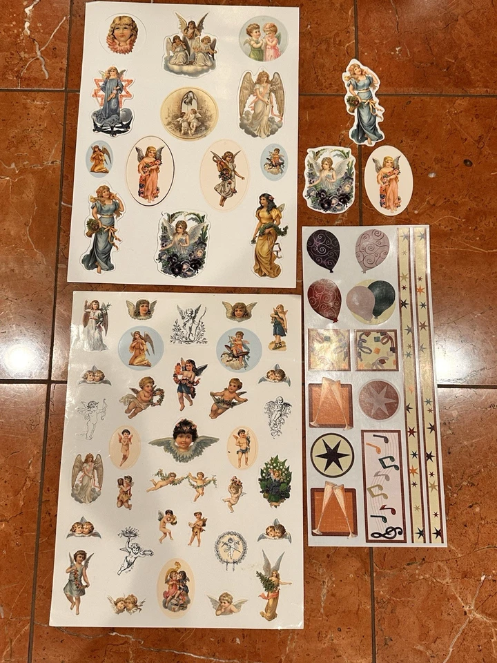 SCRAPBOOK ANGELS THOMAS KINKADE RELIGIOUS BABY STARS 300 LOT STICKERS CRAFT NEW - Image 2 of 4