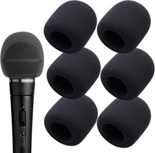 6 PCS Handheld Microphone Windscreen - Mic Pop Filter for Studio Microphone, Blu