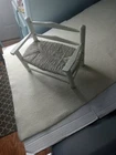 VINTAGE WHITE WICKER seat, Fashion  DOLL SETEE SOFA DOLLHOUSE FURNITURE