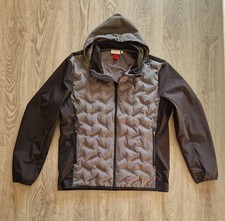 Herren Hybrid-Jacke von s.Oliver in Gr. XXL, schwarz/grau