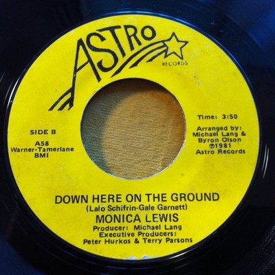 Monica Lewis - Down Here On The Ground (7'')