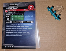 Axis Allies War At Sea Flank Speed A65M Zeke 33/40 With Card Aircraft Japan