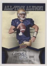 2013 Upper Deck University of Notre Dame All-Time Alumni Jimmy Clausen 0l1