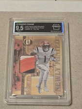 2021 Gold Standard Ja'Marr Chase Newly Minted Prime RC /49 GRADED AC 9.5 Mint+