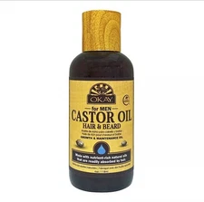 Okay For Men Castor Oil Hair & Beard Oil - 4 Oz