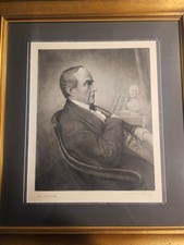 Framed Sketch of Daniel Webster
