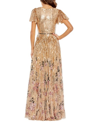 Mac Duggal V-Neck Gown Women's - Picture 2 of 7