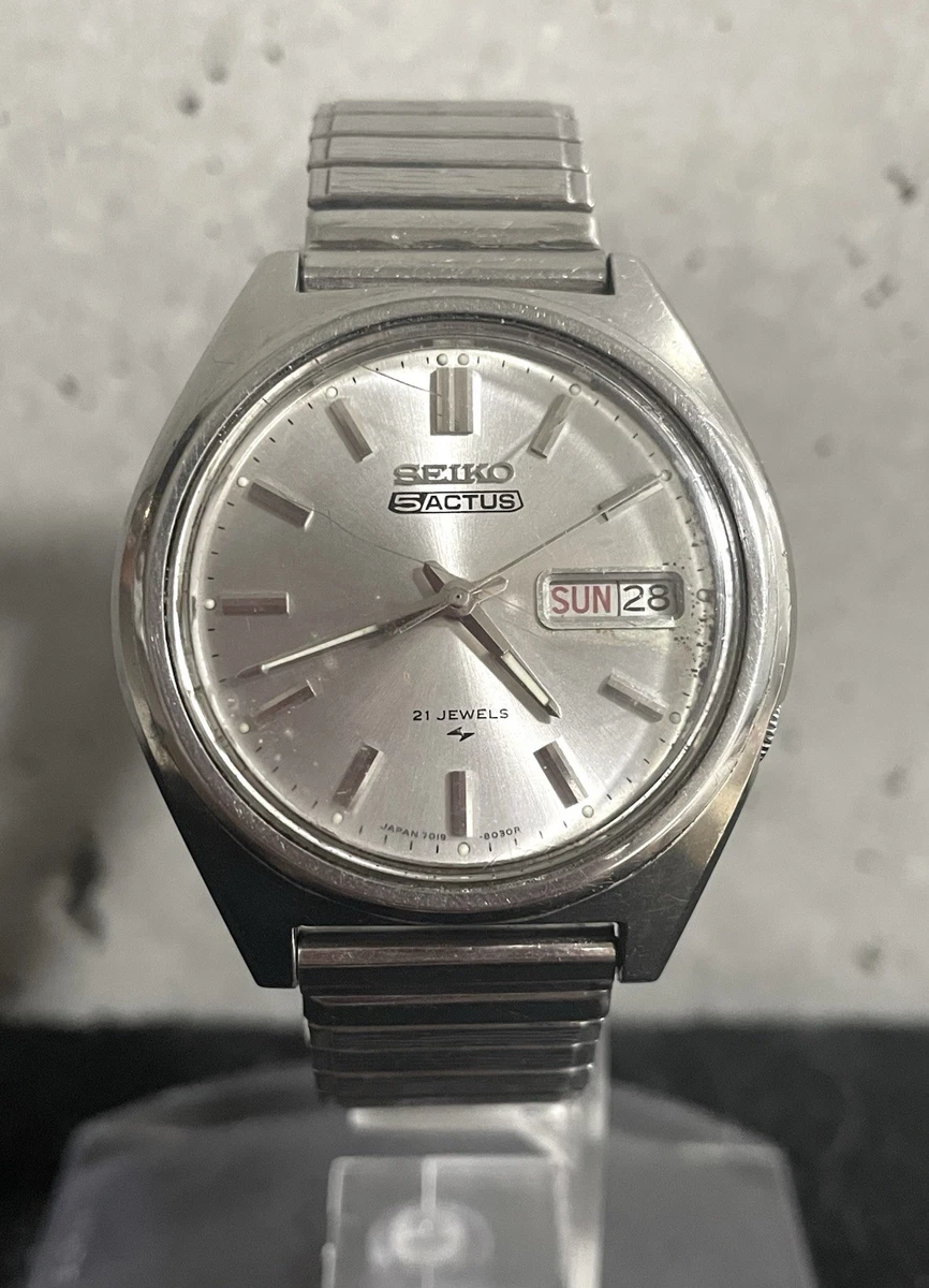 Seiko 5 Stainless Steel Band Wristwatches with 23 Jewels for sale