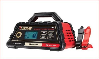 Viking 15 Amp 12V Midsize Battery Charger Maintainer 56796