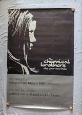 CHEMICAL BROTHERS Dig Your Own Hole Original Subway Poster 60"x40" Vintage U.K. 