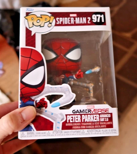 Vintage Funko Pop! Figure Figurine Pop Marvel Spider-Man 2 Toy Peter Parker #971