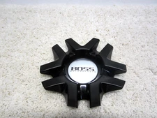 BOSS MOTORSPORTS 3206 CUSTOM ALLOY WHEEL SNAP ON BLACK CENTER CAP #2F-5
