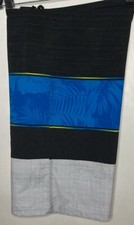 Burnside Board Shorts Men's Size 32 x 10  Black Blue Palm Swimsuit Surf Beach