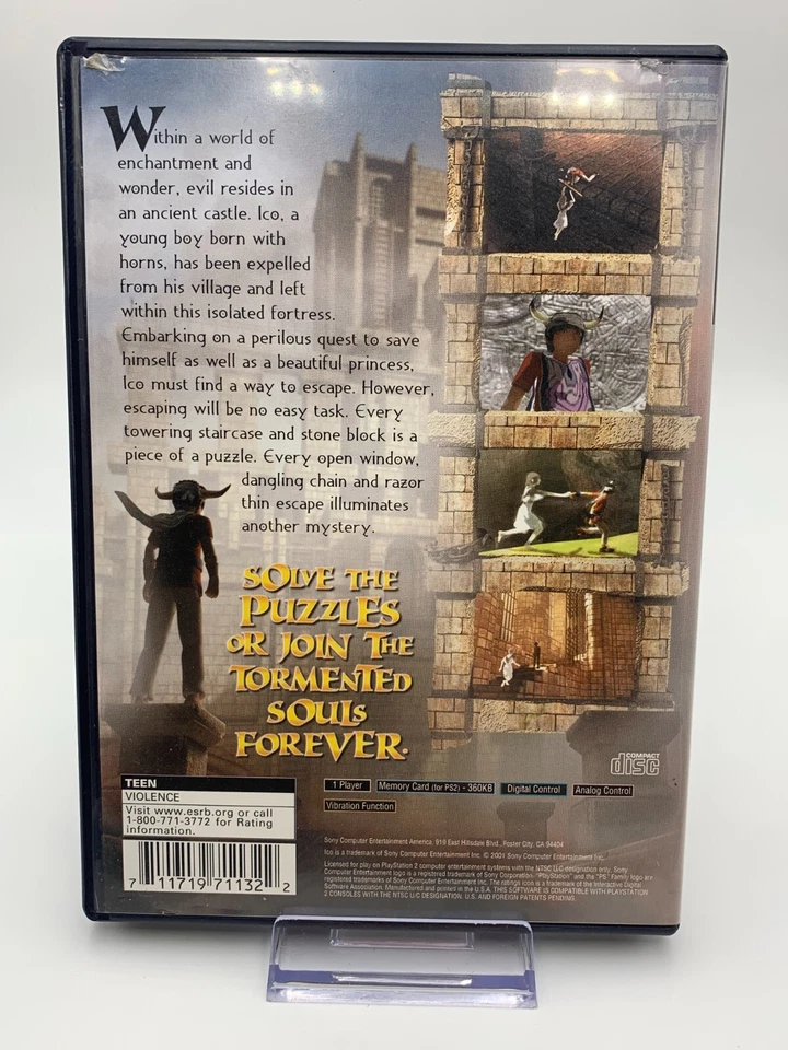 Ico (Playstation 2, 2001) CIB Complete /w Mint Disc - Image 2 of 4