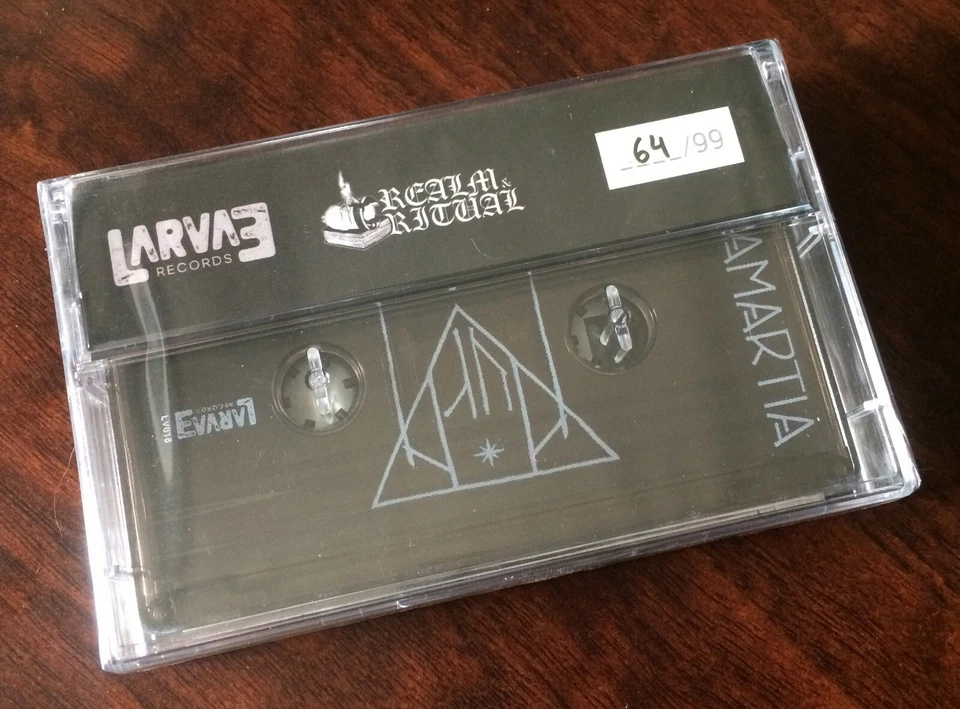 Aura Hamartia Cassette Tape EP Hand Numbered Limited Edition Larvae Realm Ritual - Image 3 of 4