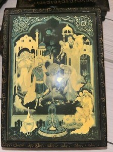 Russian Lacquer Box, Fine Lacquer Painting, Classy, High Quality