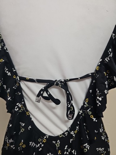 MICHAEL KORS Women's Swimsuit One Piece V-Neck Floral Print Tie Back.Size 12 - 第 13/14 張圖片
