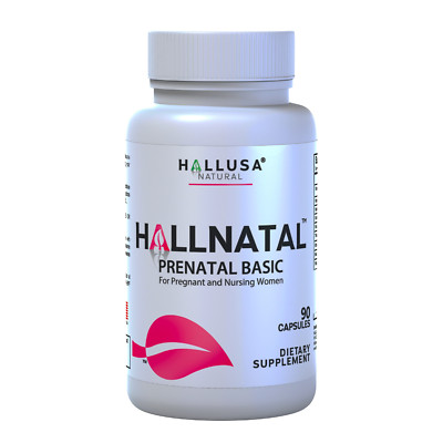 HALLNATAL Basic Prenatal Support - Pregnant and Nursing Women - 90 Capsules