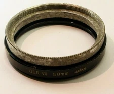 58mm to series 7 VII (54mm) Metal screw in  step-DOWN Ring adapter for lens