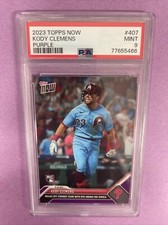 2023 Topps Now Kody Clemens #407 RC Rookie-PURPLE 08/25 PSA 9 MINT #5465 (Y9)
