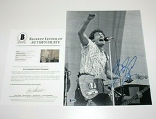BRUCE SPRINGSTEEN SIGNED 11x14 PHOTO BECKETT COA BORN IN THE USA CONCERT TOUR