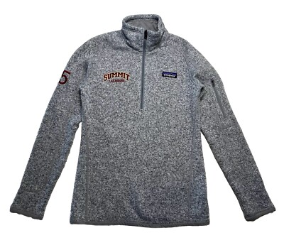 Patagonia Women's XS Better Sweater 1/4 Zip Fleece Jacket Gray