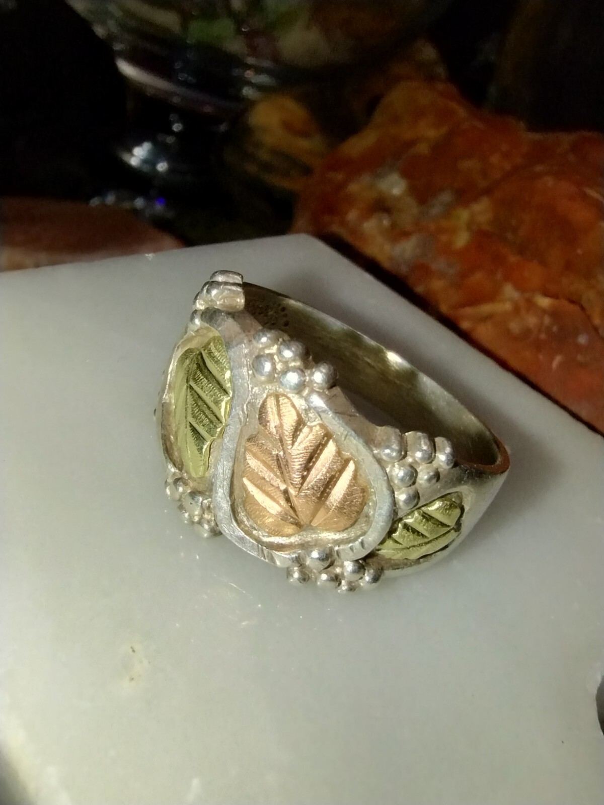 Black hills gold ring Gem