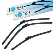 YOU.S SCHEIBENWISCHER 280+650+650 mm SET VORNE + HINTEN für SEAT LEON (1P1)