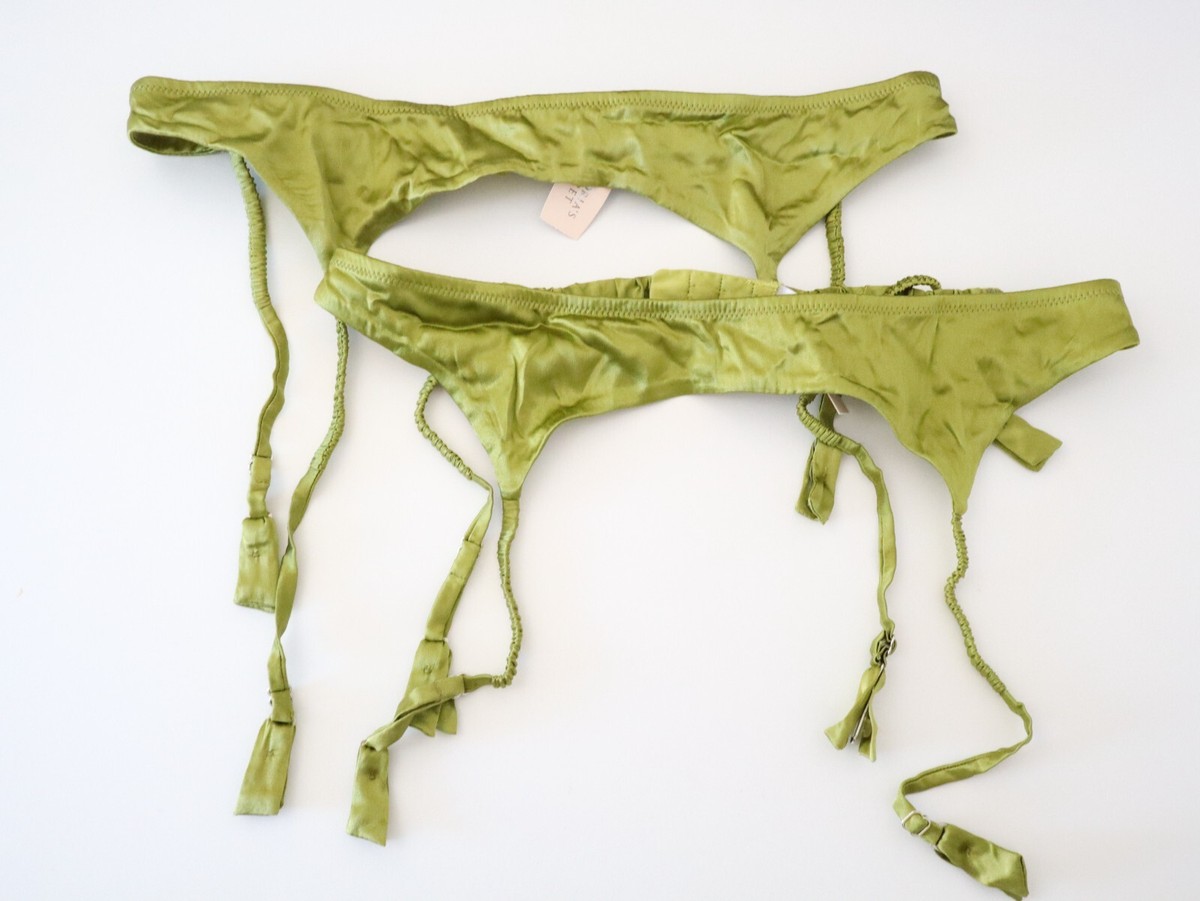 NEW Victoria's Secret VTG 2008 Silk Garter Belt MEDIUM