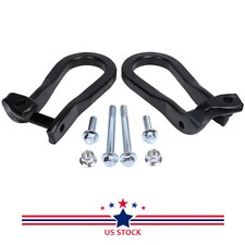 Pair Black Tow Hooks Kit 84072464 For 2015-2019 Silverado Sierra 2500hd 3500hd