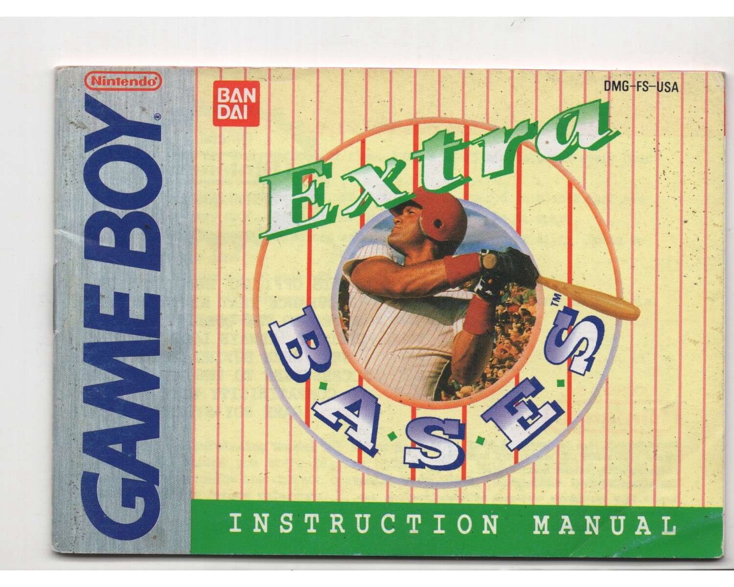 Extra Bases Loaded Original Game Boy MANUAL ONLY NO TRACKING Authentic