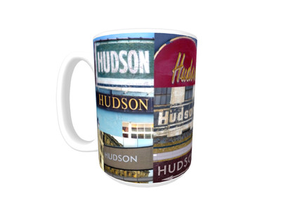 HUDSON Coffee Mug / Cup featuring the name in actual sign photos